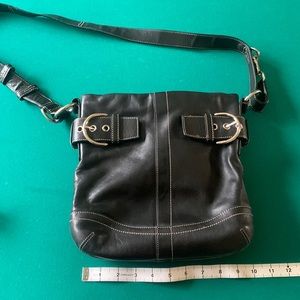 Coach cross body black handbag